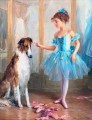 Ballett Mädchen und Hund KR 007 Haustier Kinder